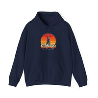 Chicago Retro Sunset Hoodie