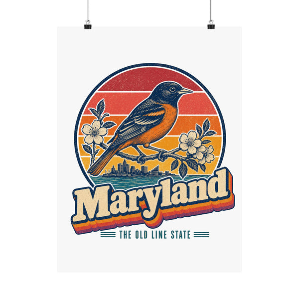 Maryland Baltimore Oriole Poster