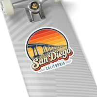 San Diego Retro Sunset Sticker
