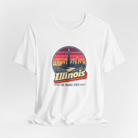 Illinois Retro Sunset Tee