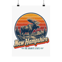 New Hampshire Bull Moose Poster