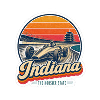 Indiana Vintage Open Wheel Race Car Sticker
