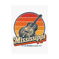Mississippi Delta Blues Guitar Poster