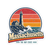 Massachusetts Lighthouse On A Bluff Sticker