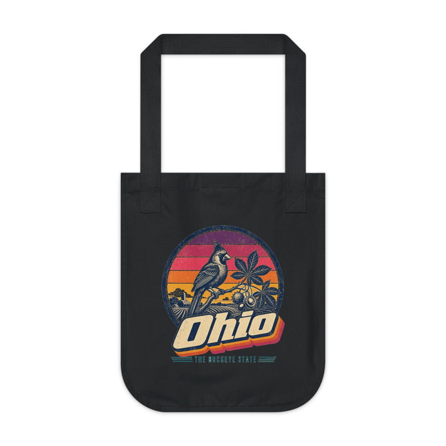 Ohio Retro Sunset Tote Bag