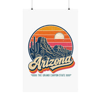 Arizona Retro Sunset Poster