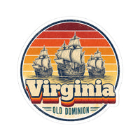 Virginia Jamestown Ships Sticker