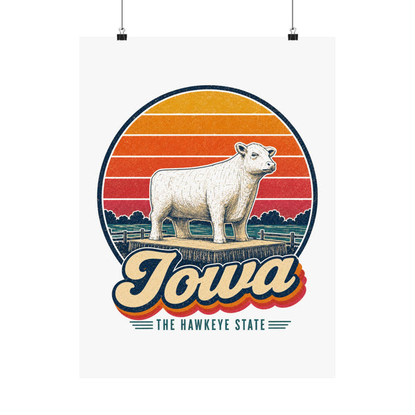 Iowa State Fair Butter Cow Poster