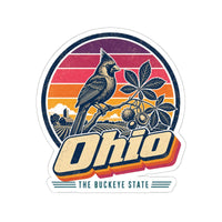 Ohio Retro Sunset Sticker