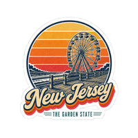 New Jersey Boardwalk And Ferris Wheel Sticker