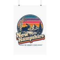 New Hampshire Retro Sunset Poster