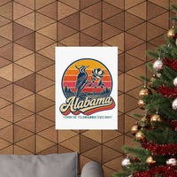 Alabama Retro Sunset Poster