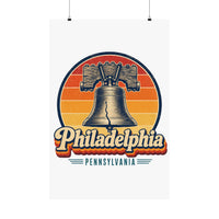 Philadelphia Retro Sunset Poster