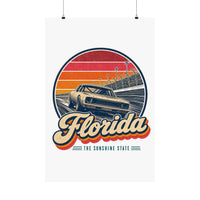 Florida Daytona Racing Poster