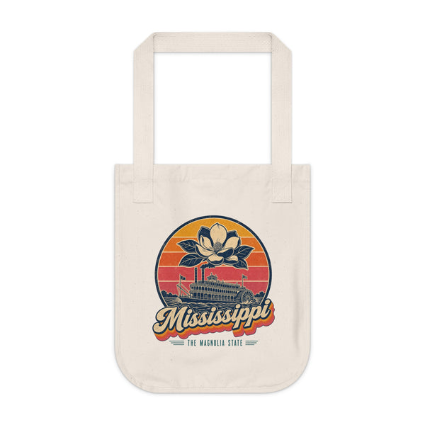 Mississippi Retro Sunset Tote Bag