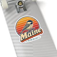 Maine Black Capped Chickadee Sticker