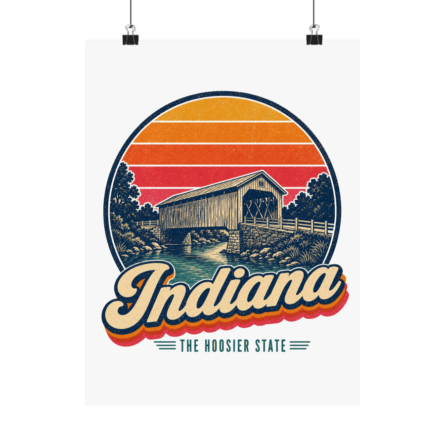 Indiana Covered Bridge Poster