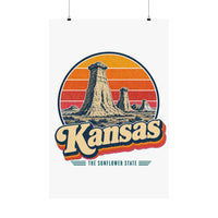 Kansas Monument Rocks Poster