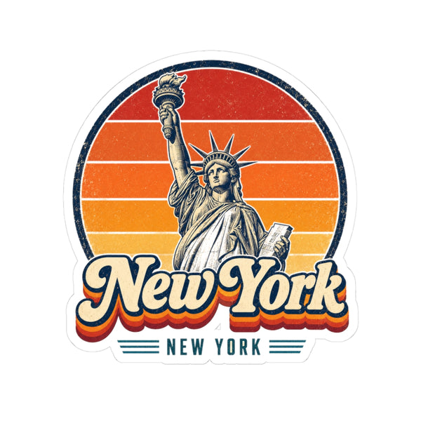New York City Retro Sunset Sticker