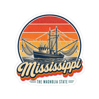Mississippi Gulf Shrimp Boats Sticker