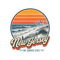 New Jersey Jersey Shore Beach Sticker
