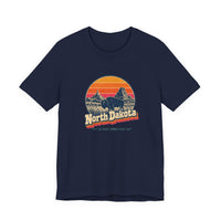 North Dakota Retro Sunset Tee