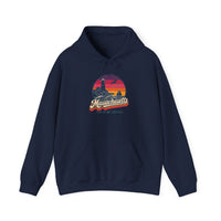 Massachusetts Retro Sunset Hoodie
