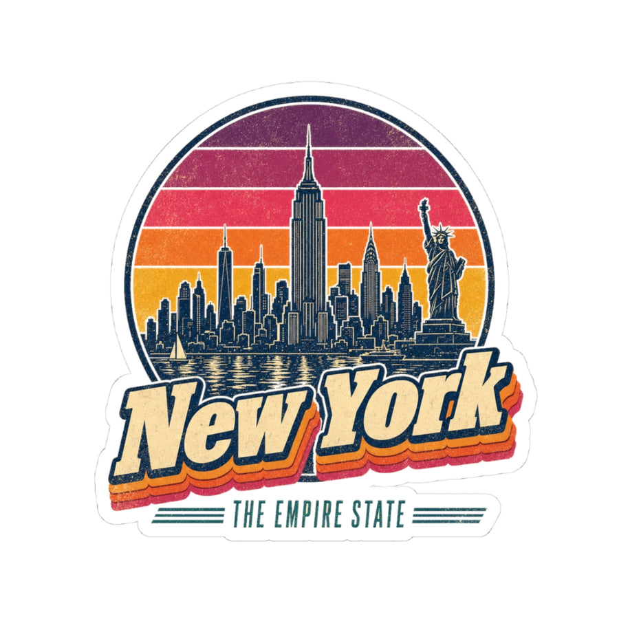New York Retro Sunset Sticker