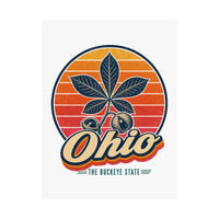 Ohio Buckeye Leaf And Nut Poster