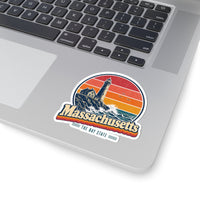 Massachusetts Lighthouse On A Bluff Sticker