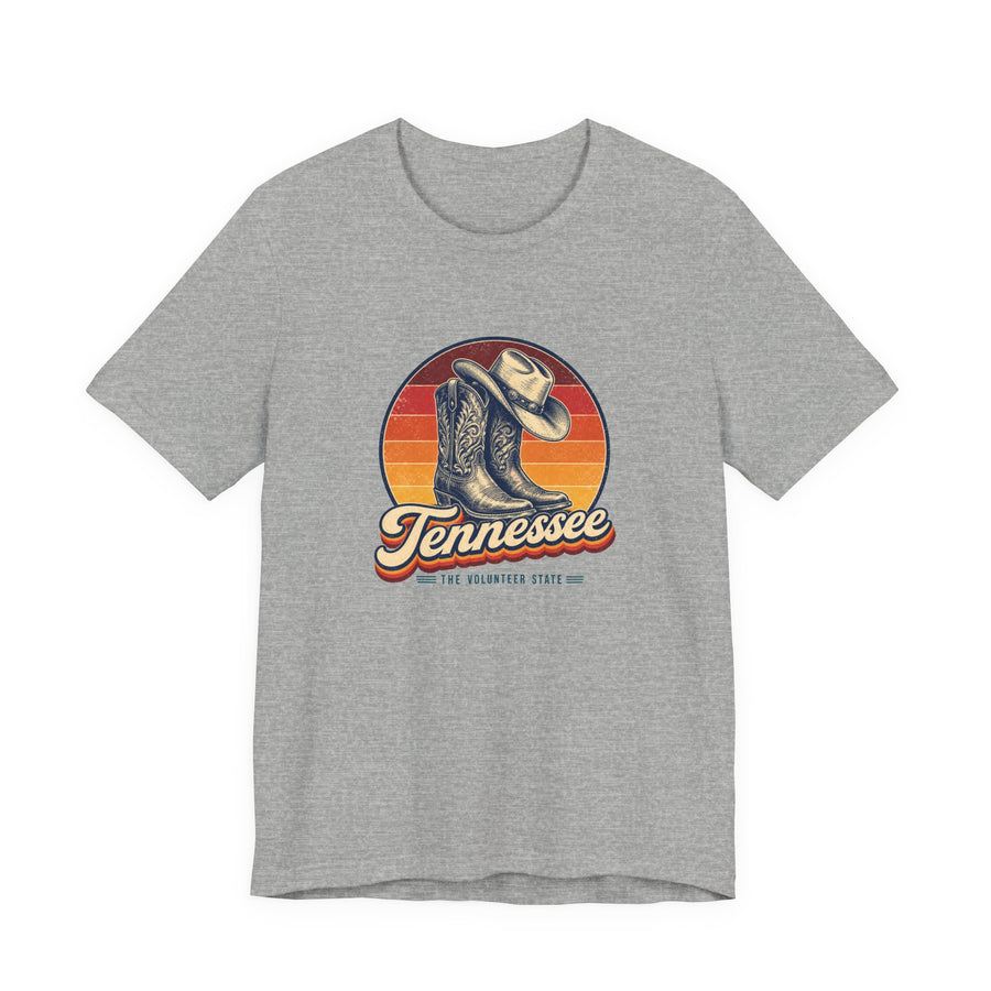 Tennessee Cowboy Boots Hat Tee