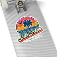 South Carolina Retro Sunset Sticker