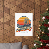 New Jersey Boardwalk And Ferris Wheel Poster
