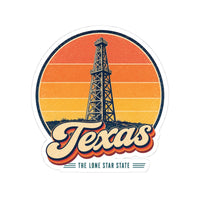 Texas Oil Derrick Sticker