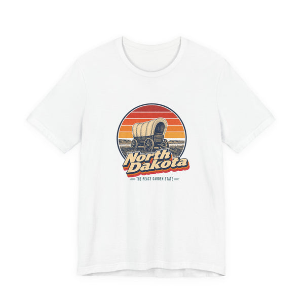 North Dakota Pioneer Covered Wagon Tee