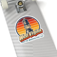 West Virginia Coal Miners Lantern Sticker