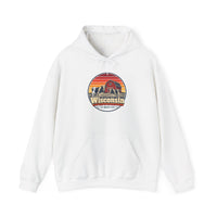Wisconsin Dairy Cows Red Barn Hoodie