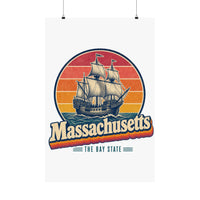 Massachusetts Mayflower Ship Poster