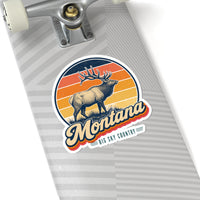Montana Bull Elk Sticker