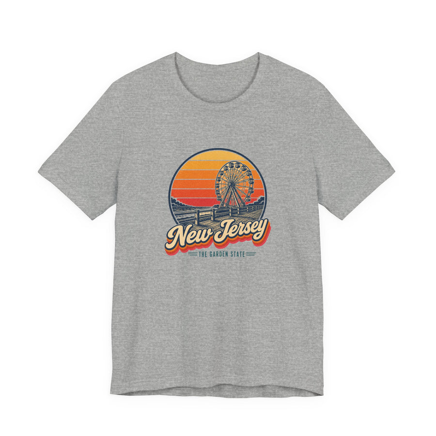 New Jersey Boardwalk And Ferris Wheel Tee