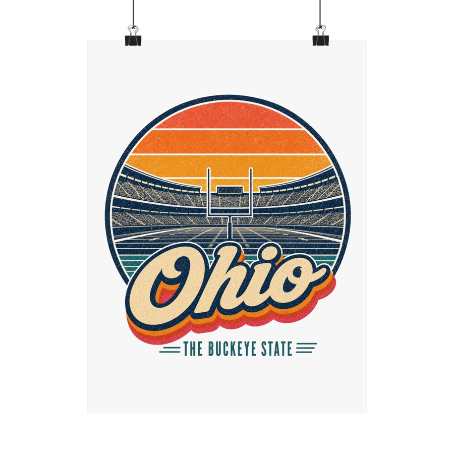 Ohio Football Stadium Poster