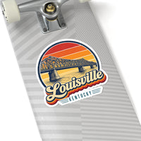 Louisville Retro Sunset Sticker