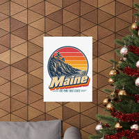 Maine Acadia Coastline Poster