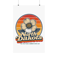 North Dakota Wild Prairie Rose Poster