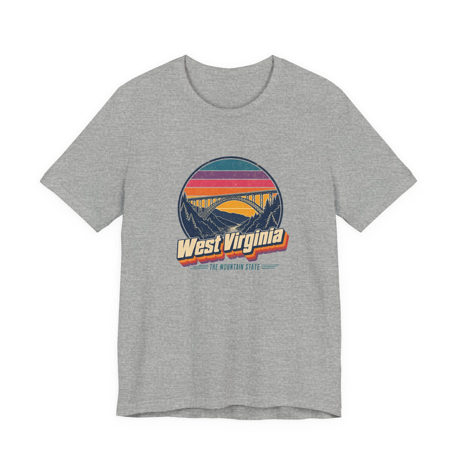 West Virginia Retro Sunset Tee