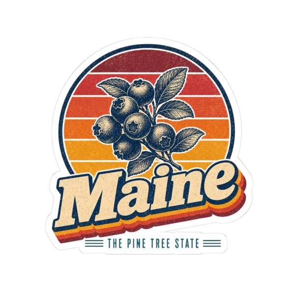 Maine Wild Blueberries Sticker
