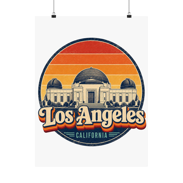 Los Angeles Retro Sunset Poster