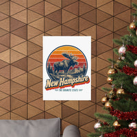 New Hampshire Bull Moose Poster