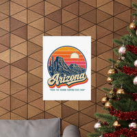 Arizona Retro Sunset Poster