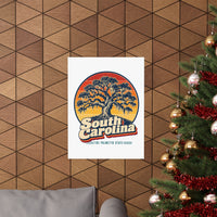 South Carolina Spanish Moss Oaks Poster